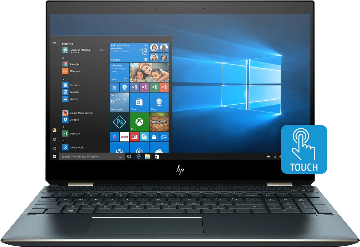 HP Spectre x360 Convertible 15-df1xxx (Core i7 10th Gen, 16GB RAM, 1TB SSD, 2GB Graphics