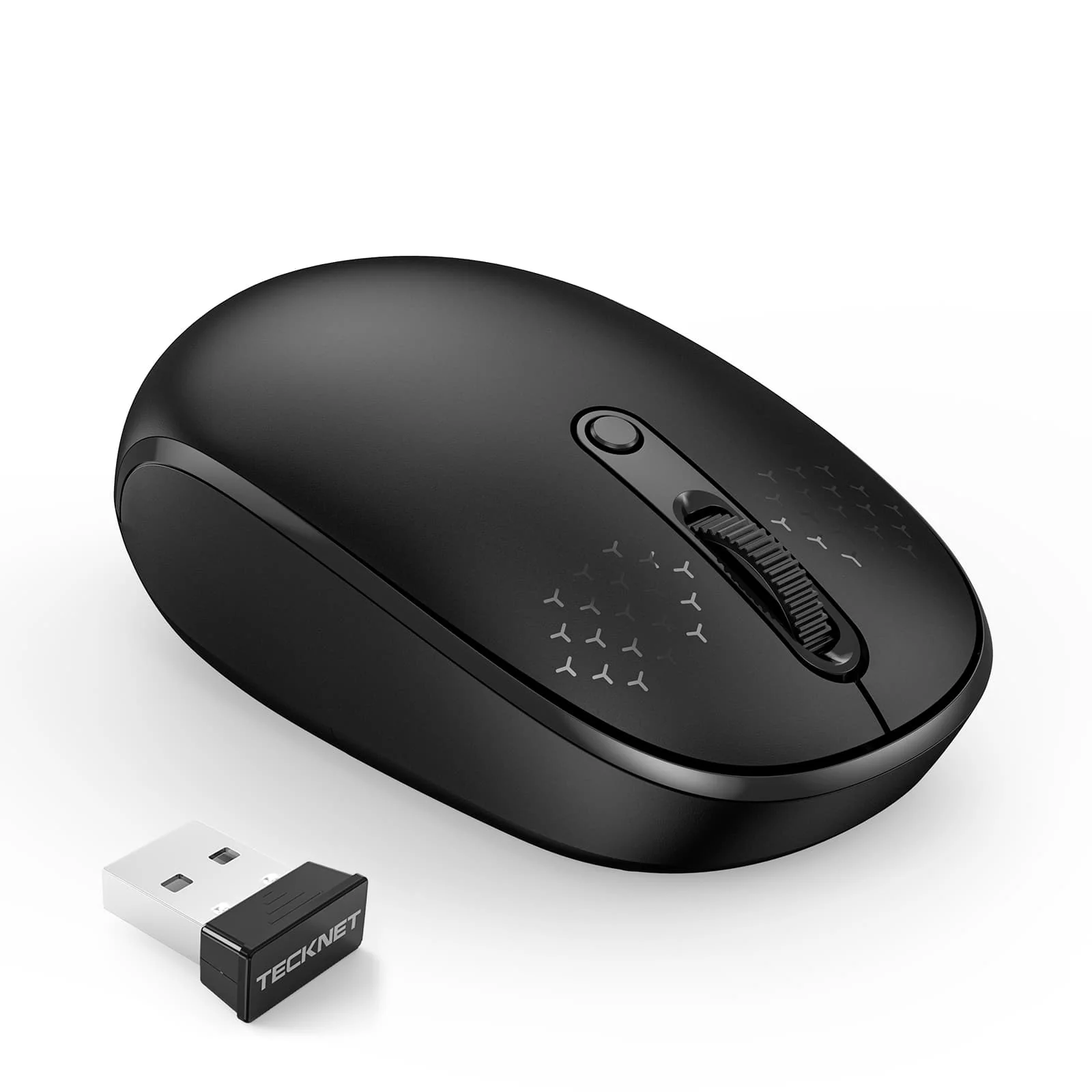 TECKNET Wireless Mouse – 2.4GHz, 2400 DPI, Silent Click, Ergonomic